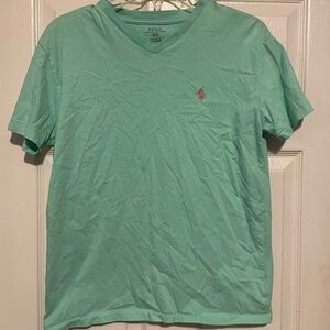 Polo by Ralph Lauren Men's Mint Green Tee size small
